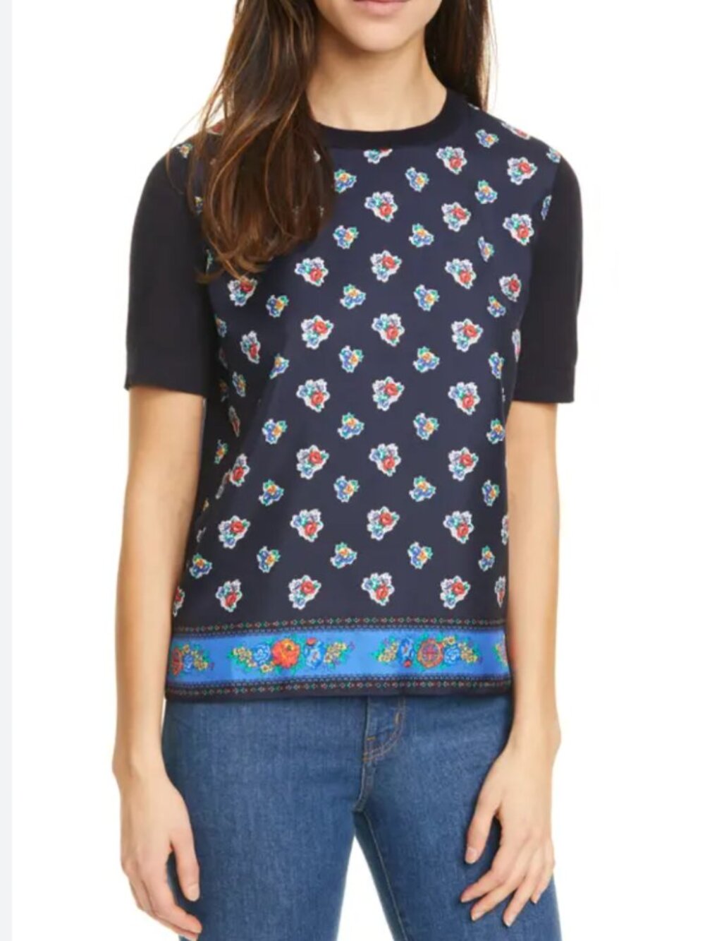 Tory Burch Silk and Merino Top